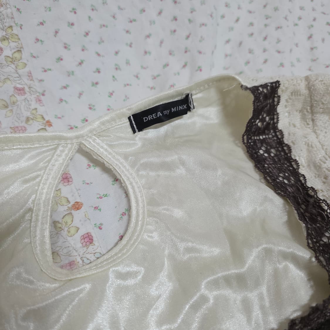 빈티지 라떼갸루 레이스 판초 리즈리사 엑시즈팜깔 모리 상품이미지4