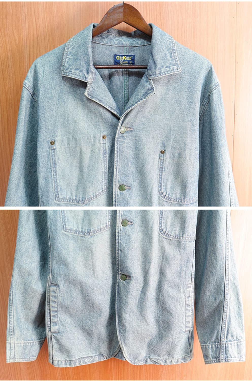 일본판 90s 오시코시 아메카지 워크데님자켓 L 상품이미지4