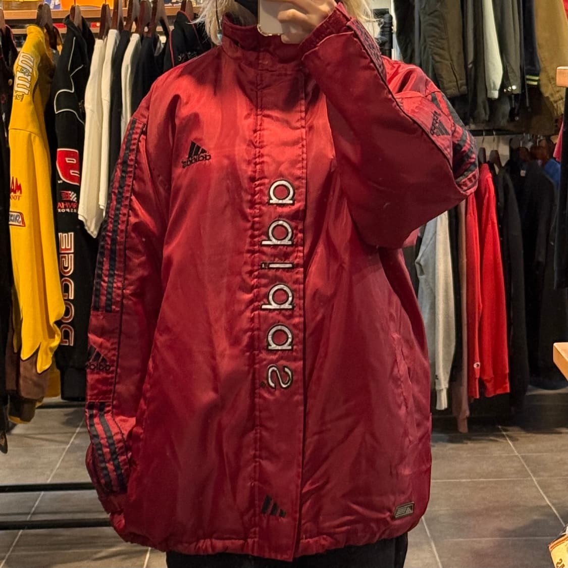 [NO.9]adidas 새틴 바시티 자켓 상품이미지1