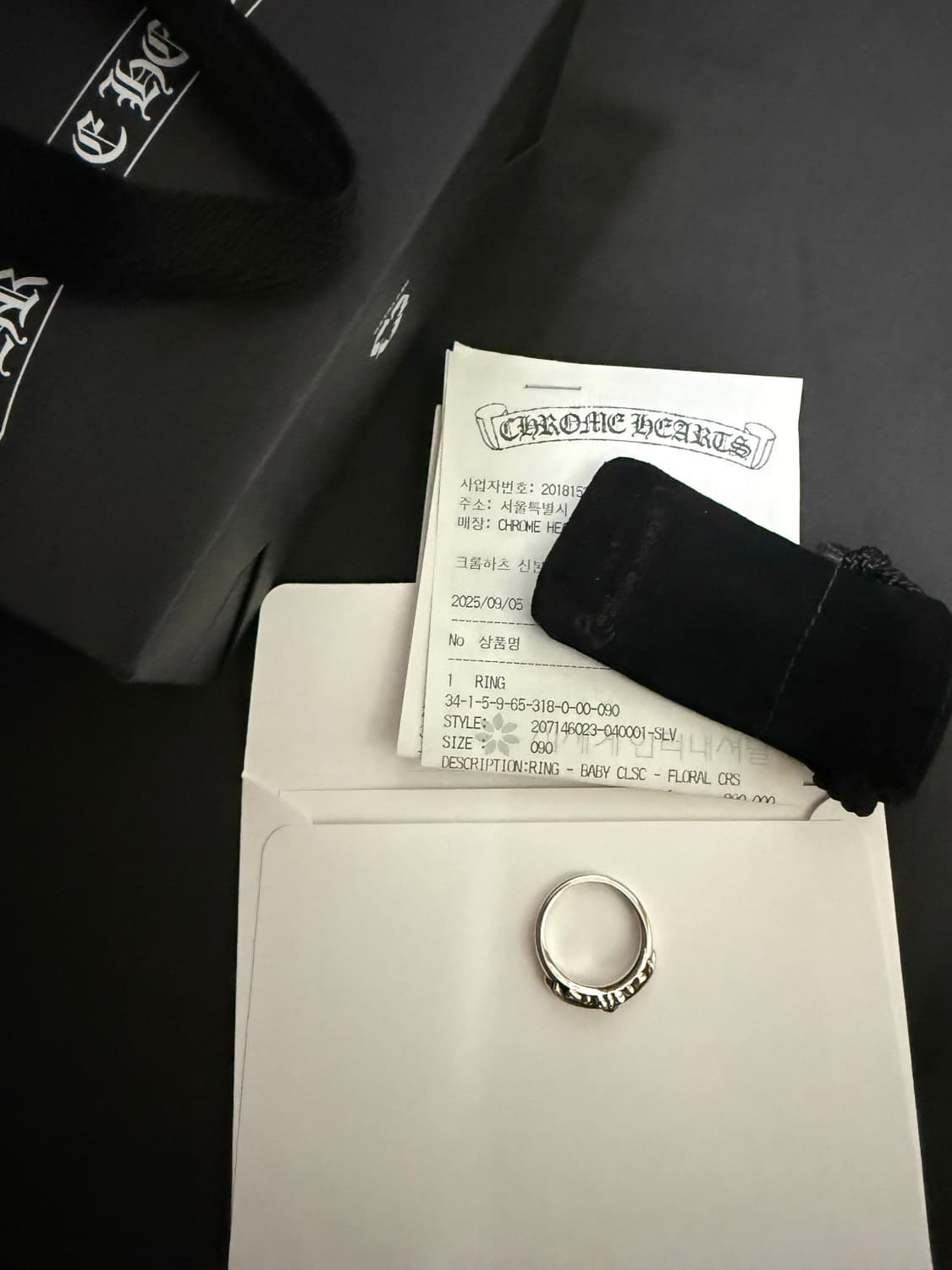US9 크롬하츠 베이비플로랄링  상품이미지1