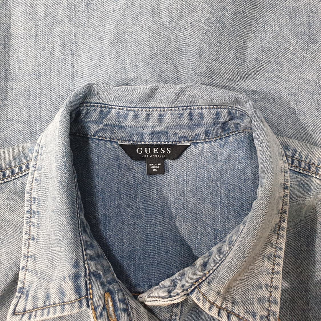 GUESS 게스 데님 셔츠 청남방 XS 상품이미지5