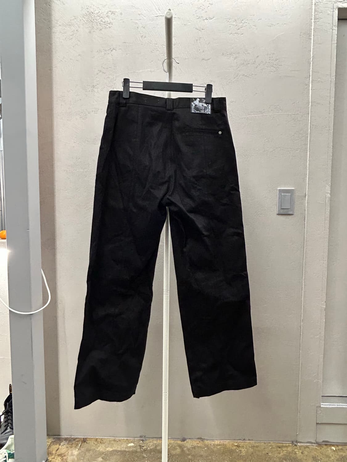 Mod9 블랙 와이드 팬츠 상품이미지3