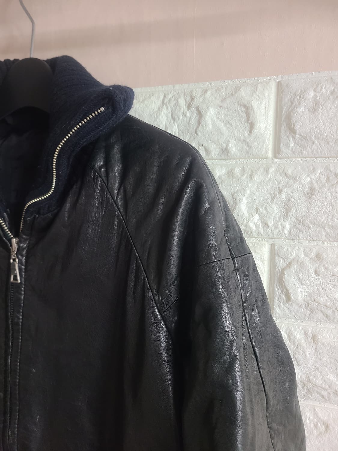 드로잉 여성 양가죽 하프코트(m) 상품이미지3