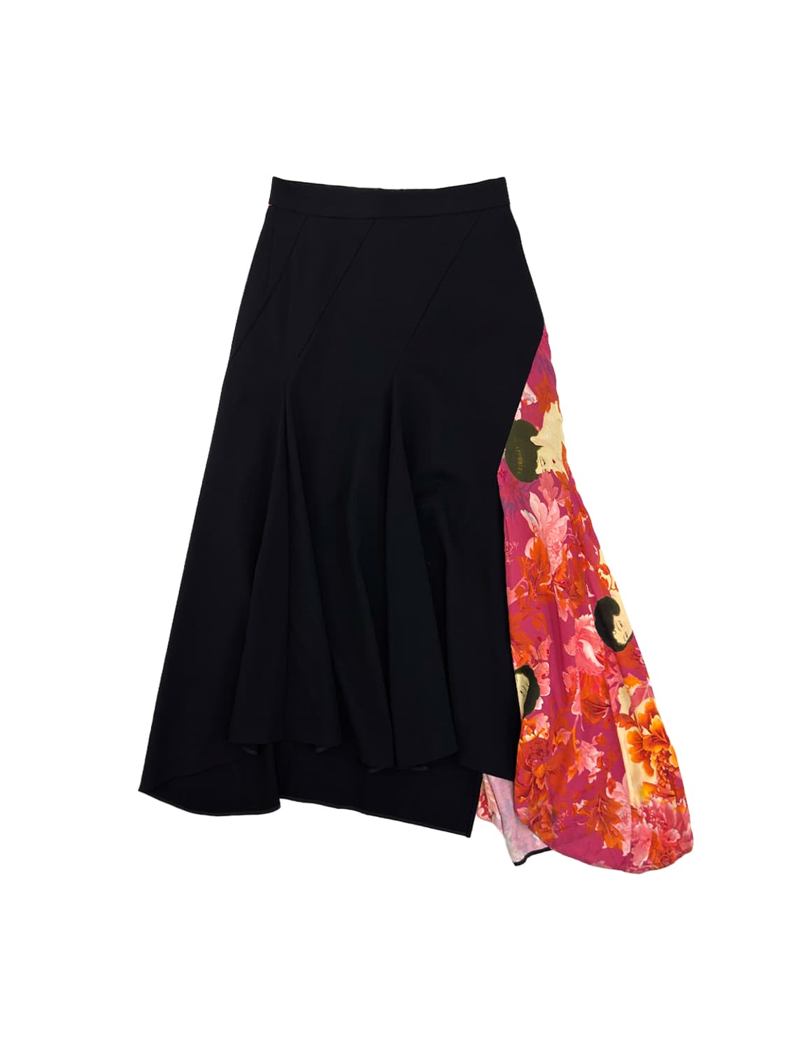 Y’s Asymmetrical Geisha Print Skirt 상품이미지1
