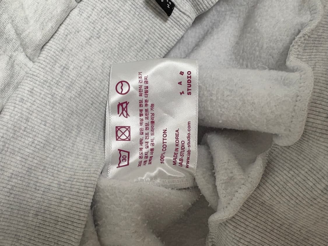 아이앱스튜디오 IAB 하프집풀오버 라이트그레이 상품이미지5