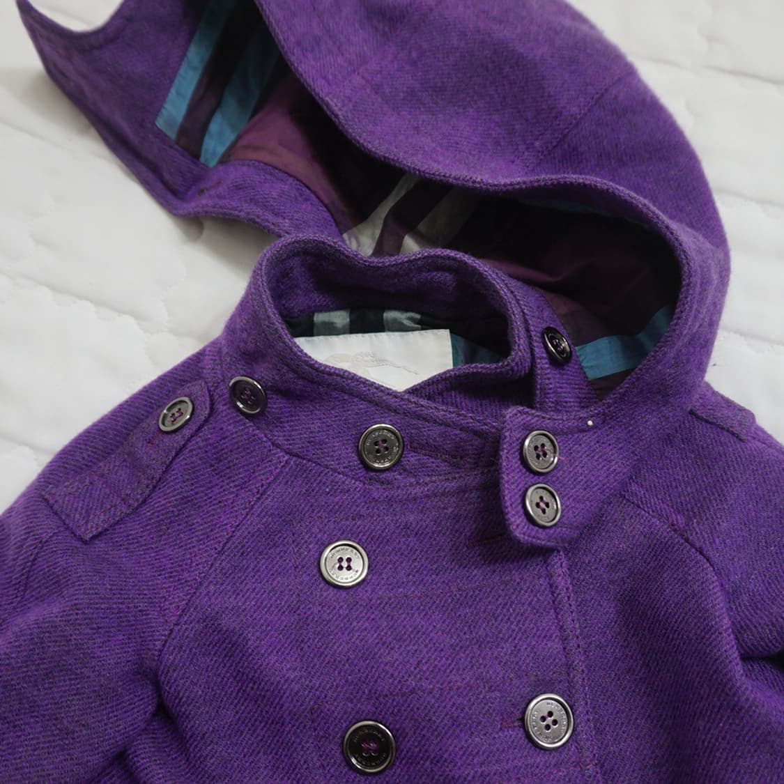 버버리 매장판 여아 3y 후드 모직 코트 자켓 사랑봉봉 상품이미지4