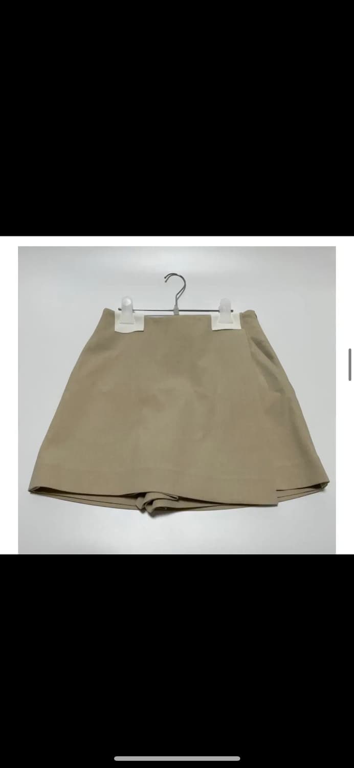 오르 랩 큐롯팬츠 - 베이지, 블랙 상품이미지1