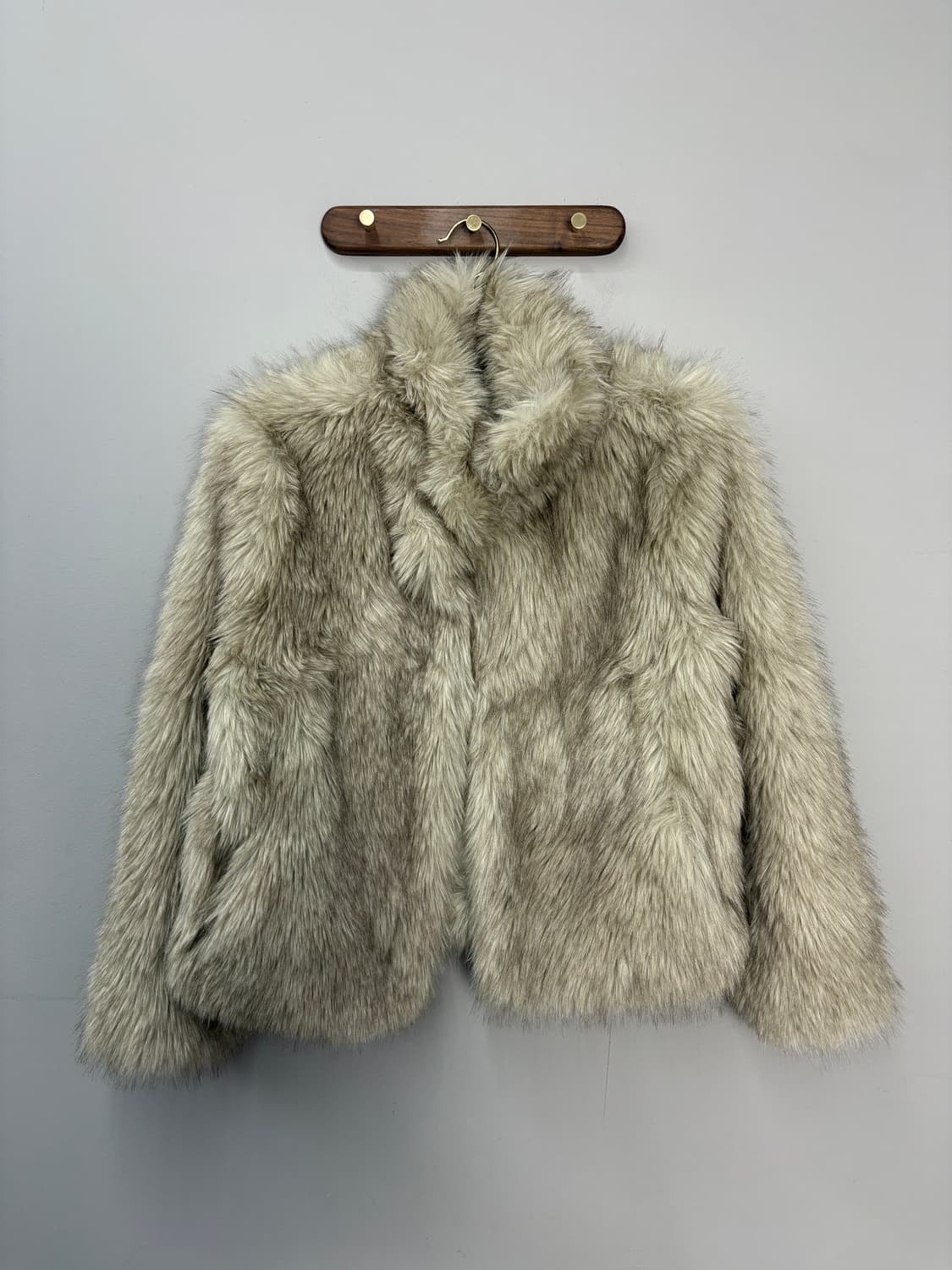 누즈 퍼 자켓 베이지 A3529 상품이미지2