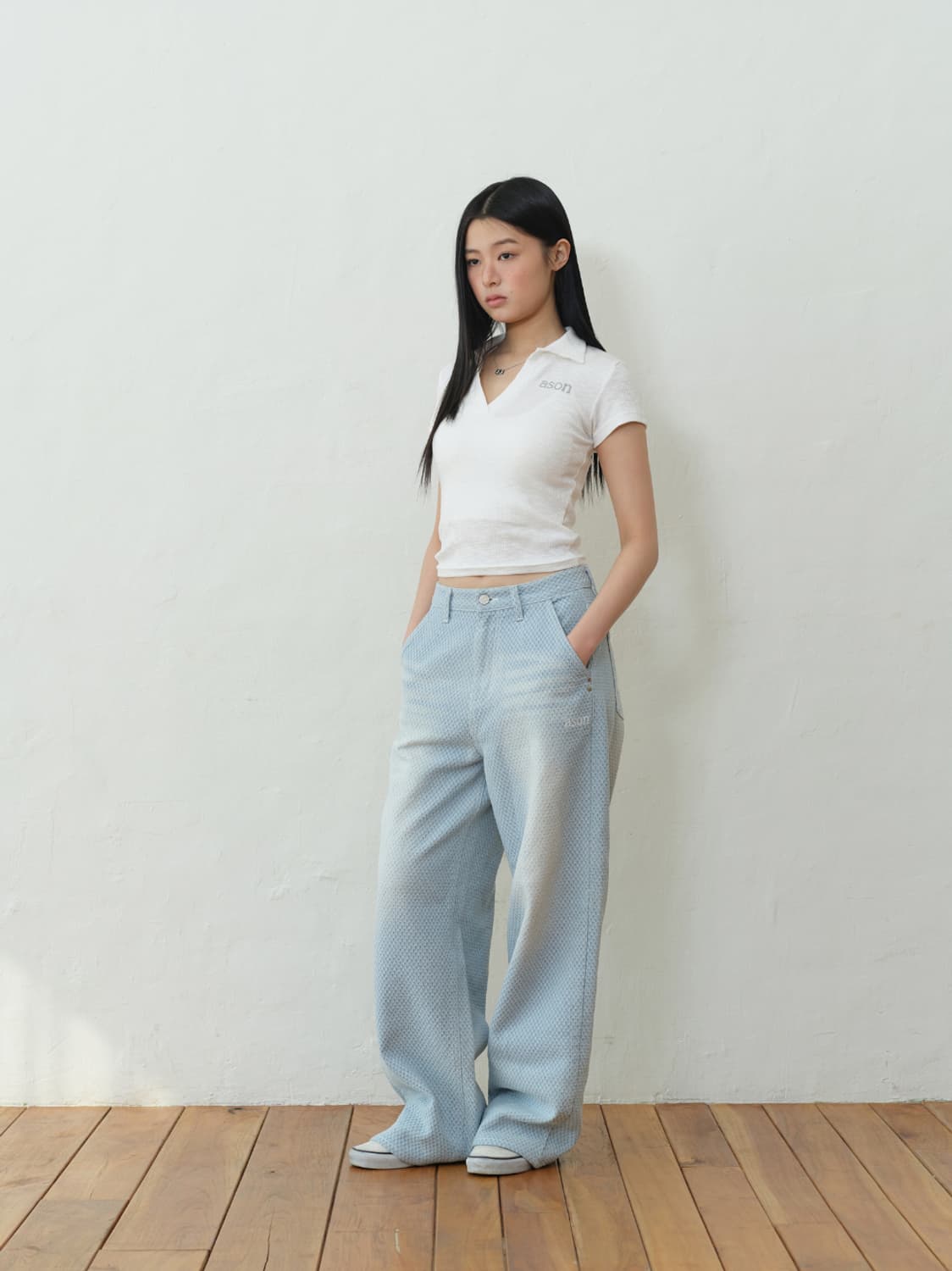 HALF IVY COLLAR TEE / WHITE 상품이미지5