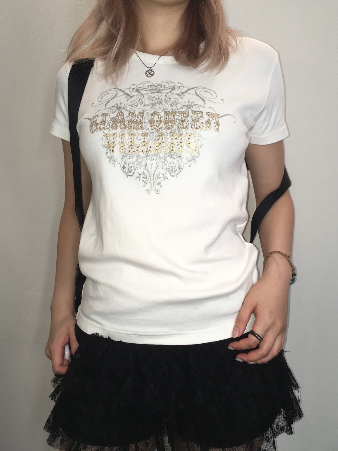 jpn vintage y2k romantic beads t shirt 상품이미지2