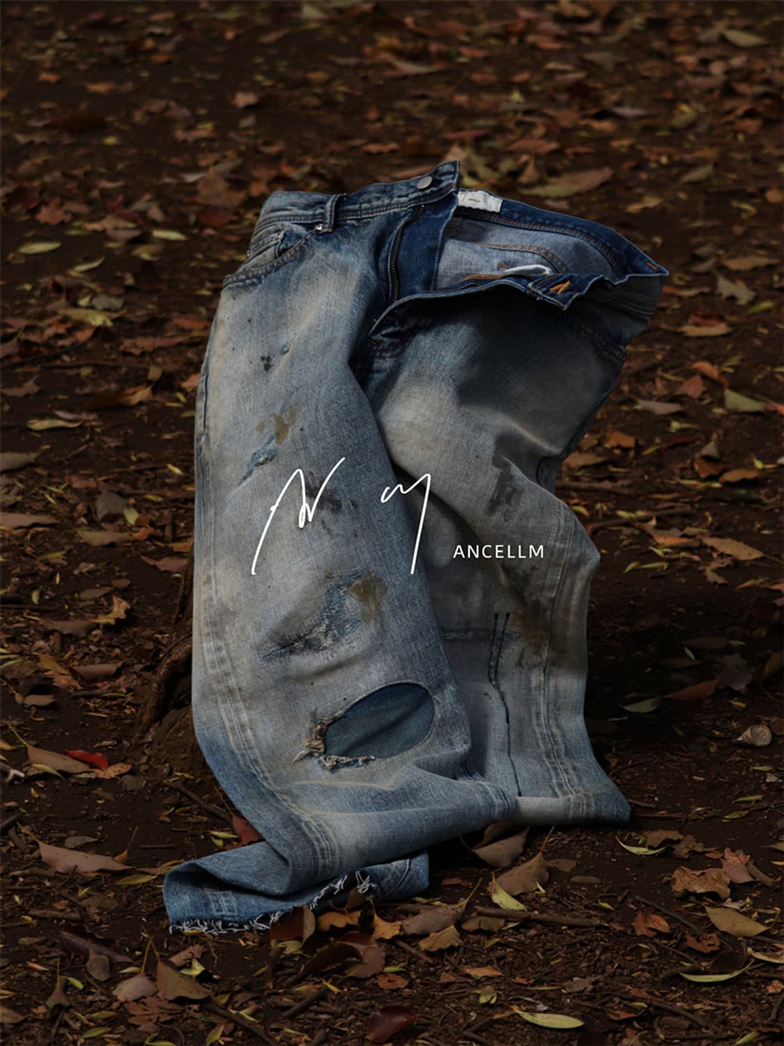 안셀름 wism 별주 테이퍼드 데님 상품이미지1