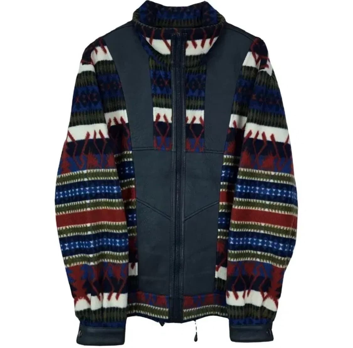 램스킨 양가죽 에스닉 패턴 플리스 쉐르파 자켓 상품이미지2