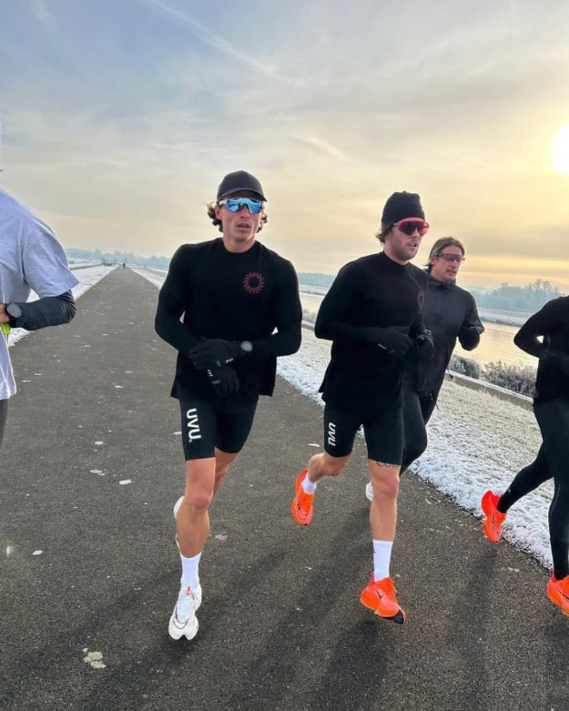 러닝)UVU 하프타이즈 블랙/그레이L 상품이미지2