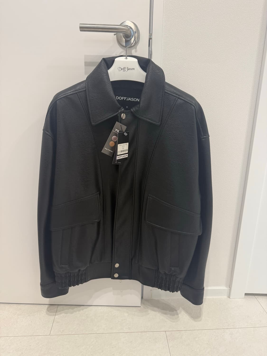 도프제이슨 헤론 레더 봄버 자켓 FADE BLACK 상품이미지2