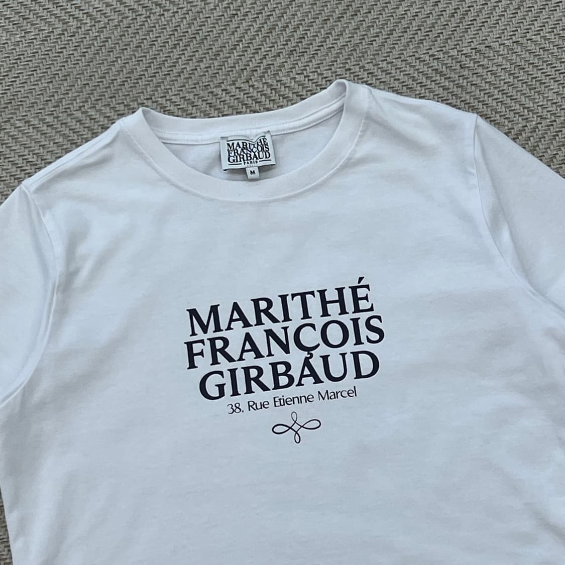 마리떼 프랑소와저버 로고 크롭 반팔티 r3438 상품이미지3