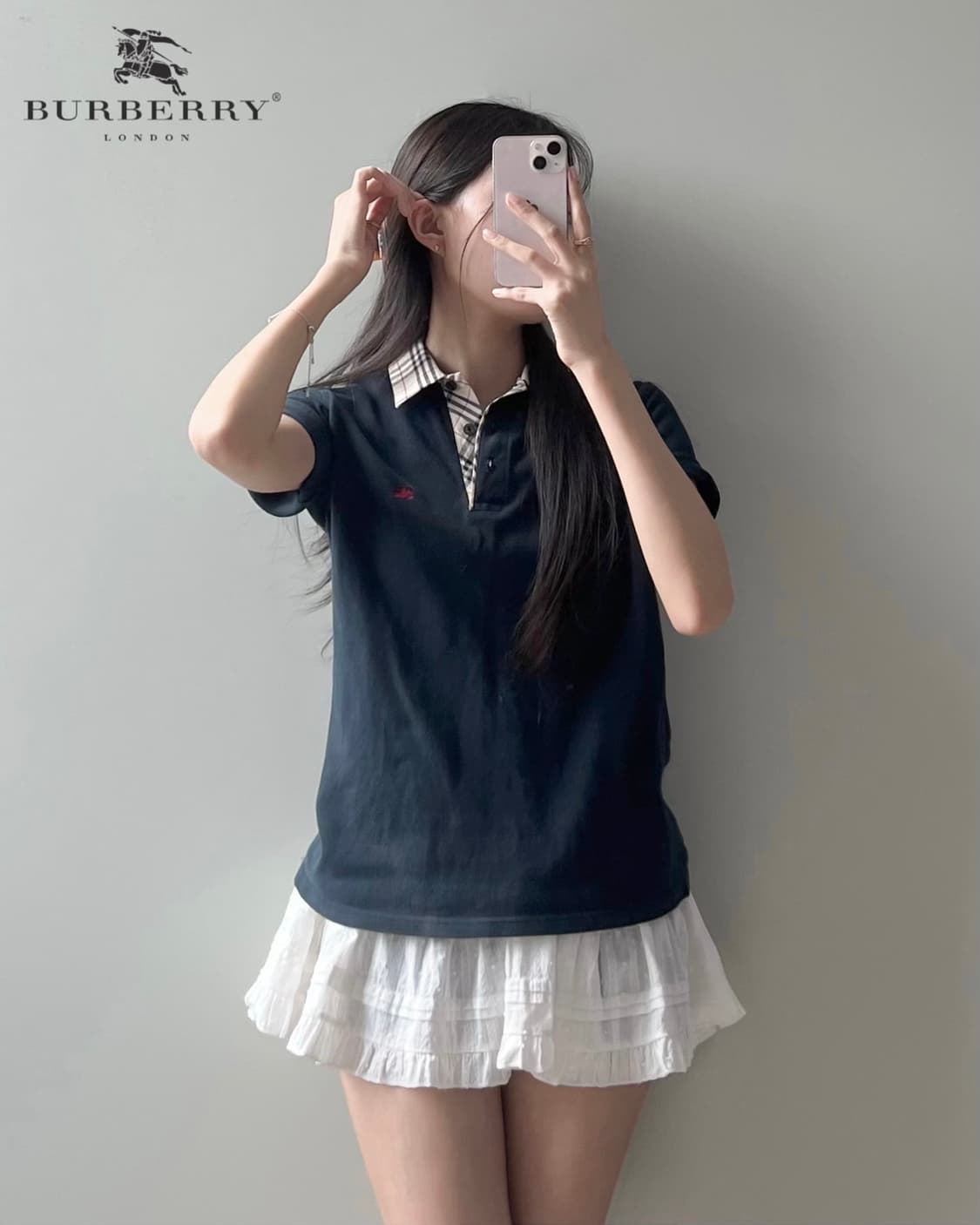 버버리 반팔 카라티 상품이미지3