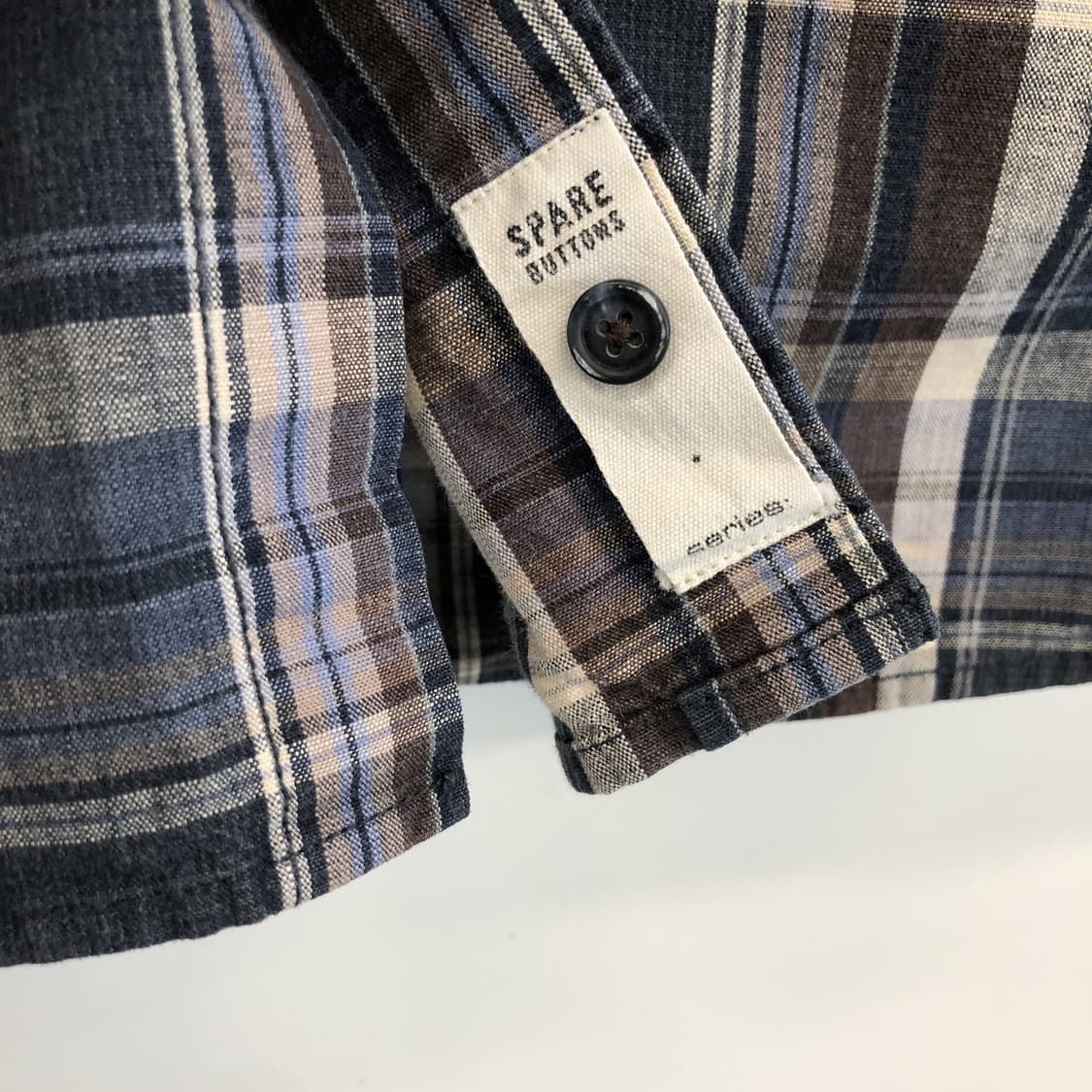 시리즈 워시드 가먼트다잉 체크셔츠 95 사이즈  상품이미지4