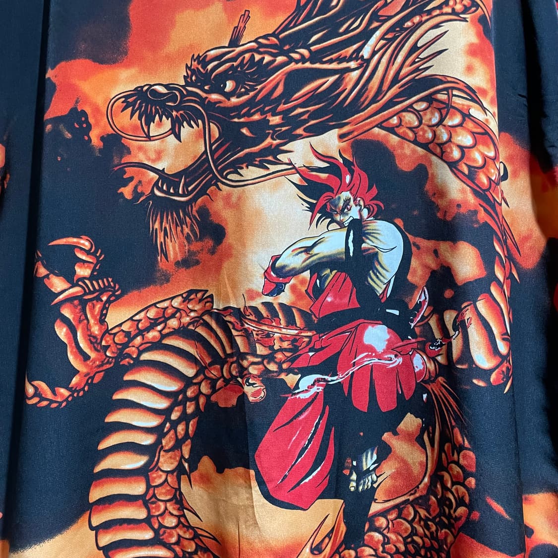 카툰 풀오버 플레임셔츠 상품이미지9