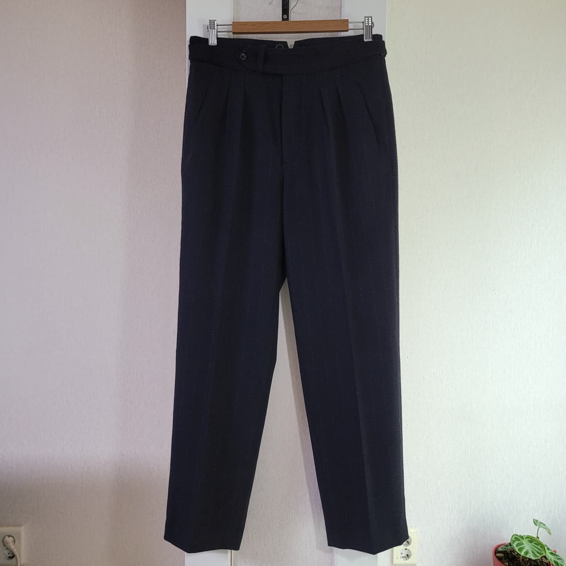 올드조 스트라이프 울·캐시미어 트라우져 상품이미지1