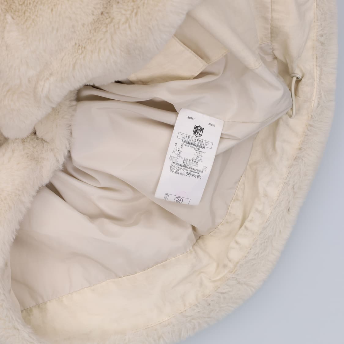[XS] 신형 NFL 아이보리 퍼 자켓(오염) 1103HR2 상품이미지9