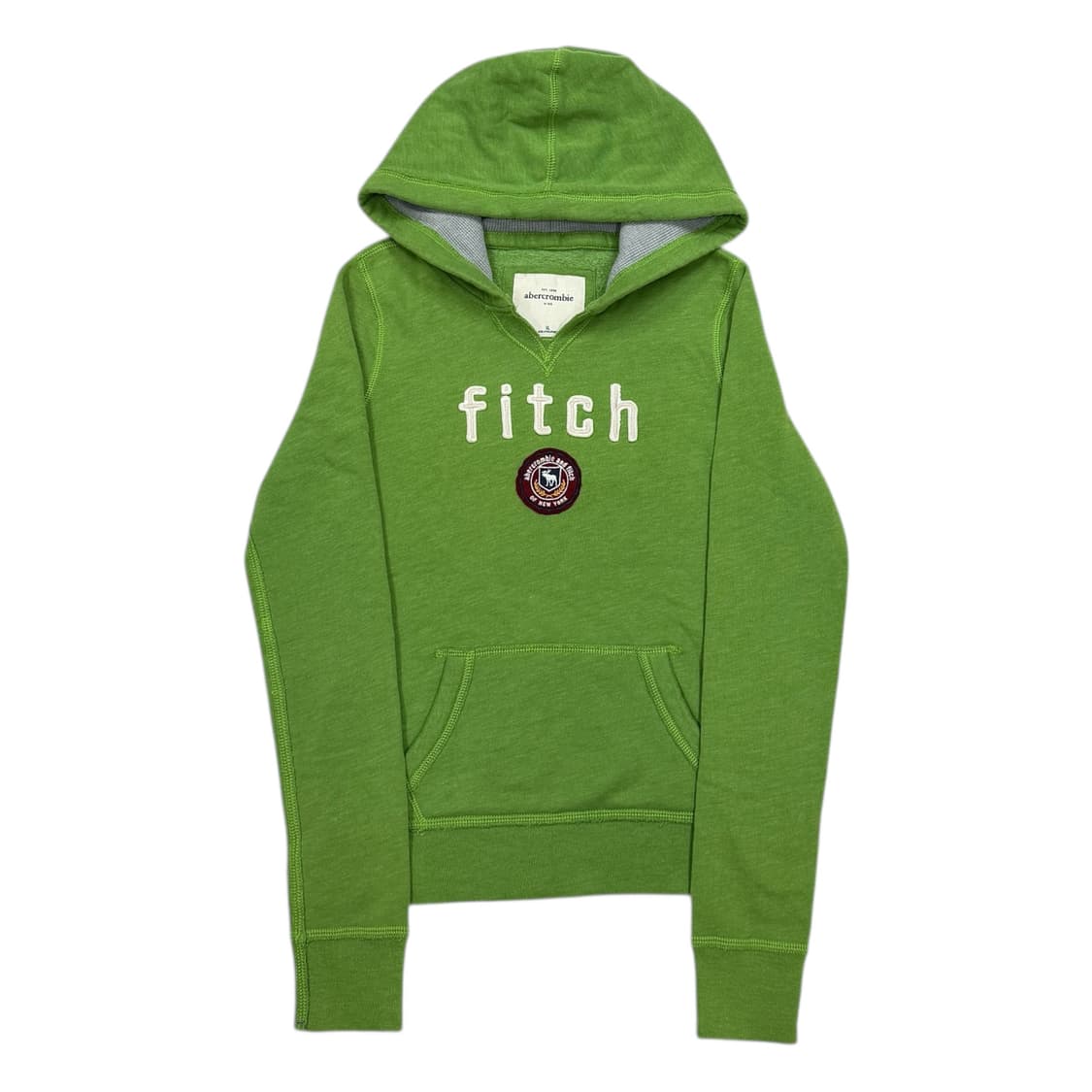 아베크롬비 빈티지 Y2K 말차그린 연두 스웻 기모 후드티 상품이미지1