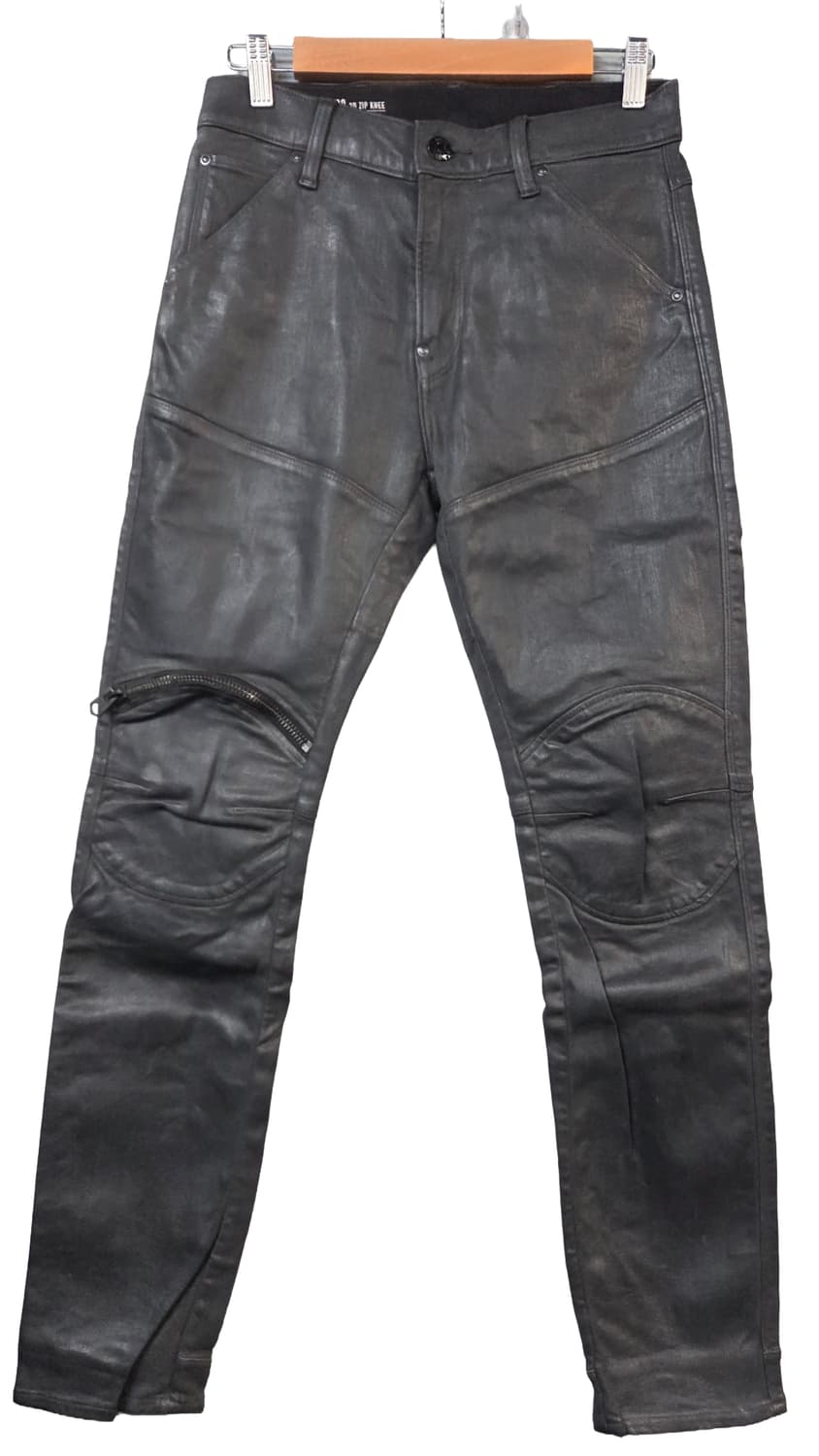 G-STAR블랙 코팅 바이커 스타일 바지(W28/L30)디피용 상품이미지1