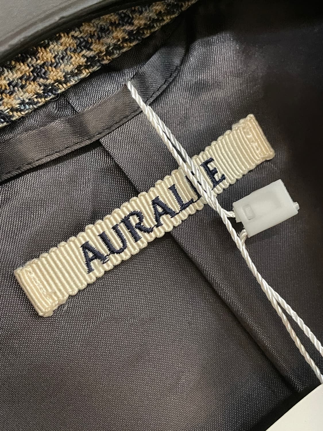 오라리 더블 페이스 체크 블루종 자켓 상품이미지6