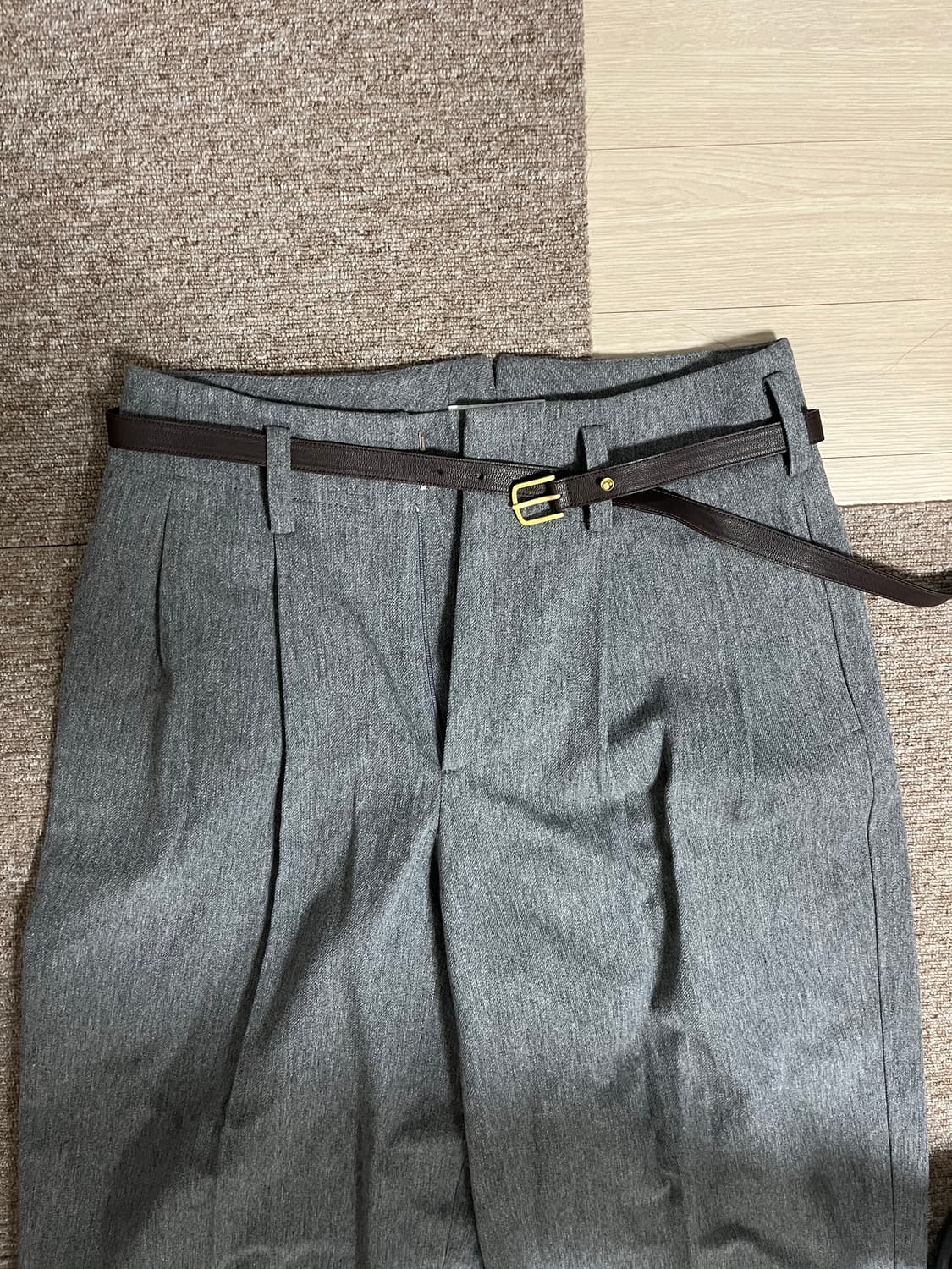 (S) 렉토 QUINCY WOOL BELTED PANTS  상품이미지4