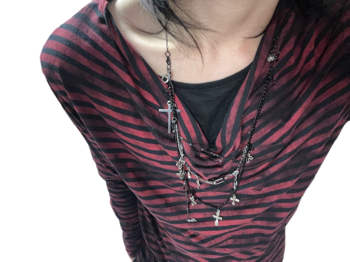 No.2 Vkei Layered Cross necklace 상품이미지2