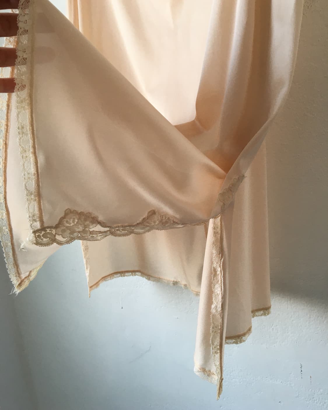 Lace trimming slip skirt 상품이미지3