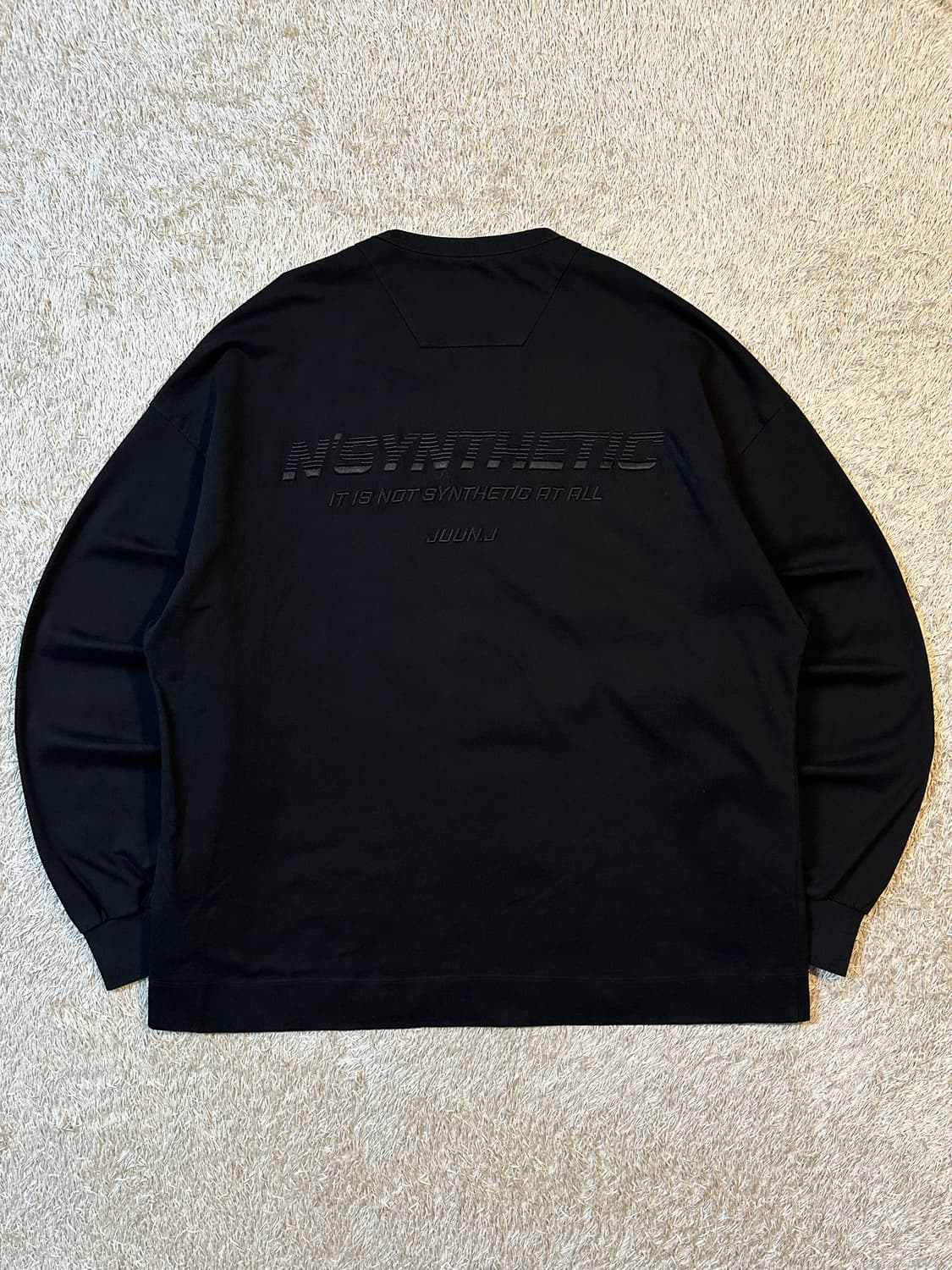 19SS 준지 JUUN.J 백로고 롱슬리브 긴팔 블랙 상품이미지3
