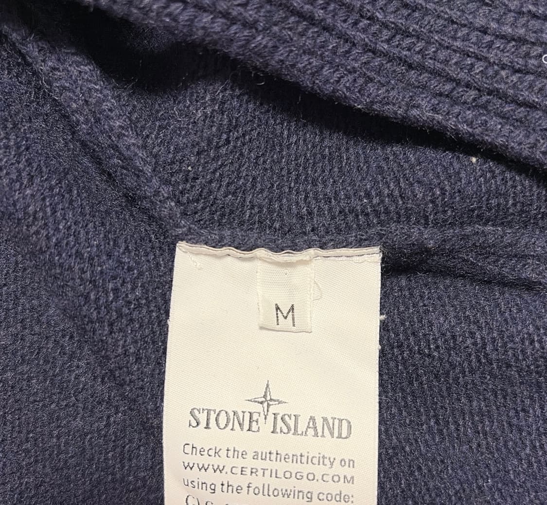 스톤아일랜드 램스울 가디건 네이비 M 상품이미지10