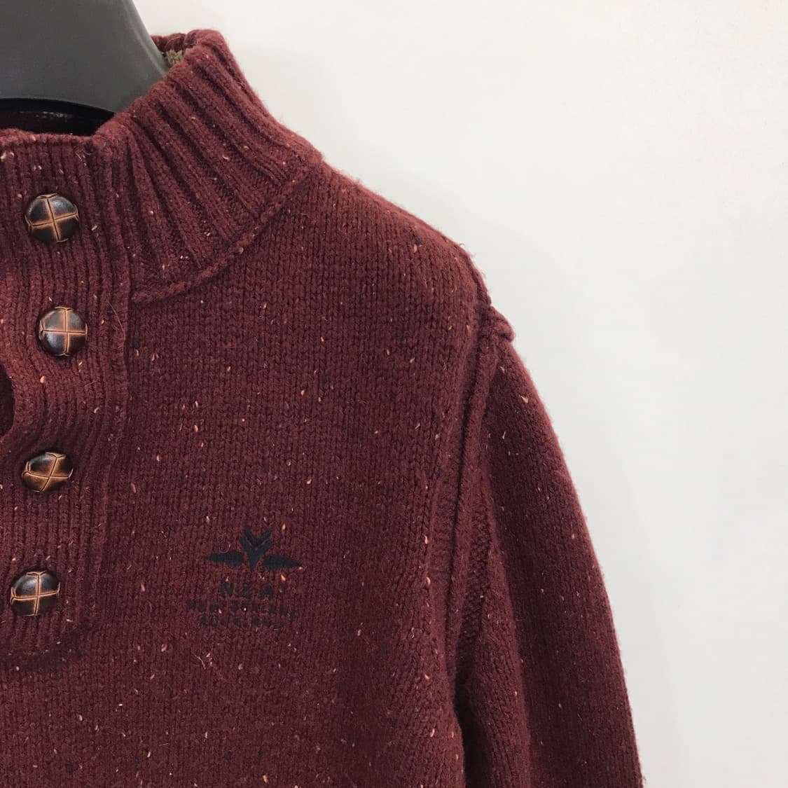 뉴질랜드 오클랜드 울100프로 하프집업니트 [국내100-105] 상품이미지2