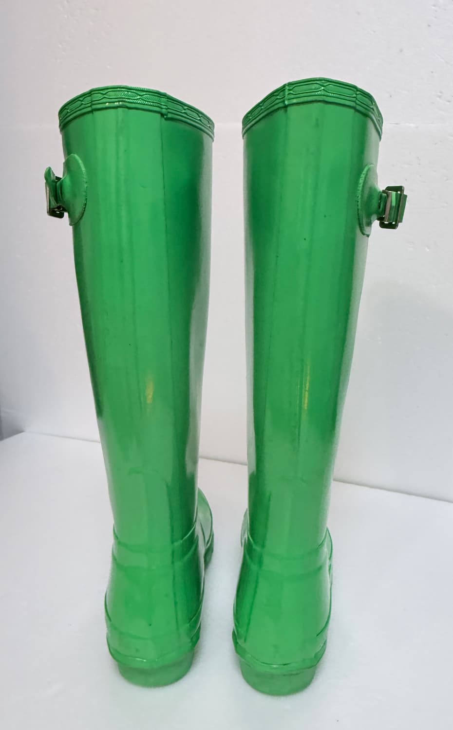 헌터 레인부츠 오리지널 롱부츠 그린 컬러 포인트 235 상품이미지5