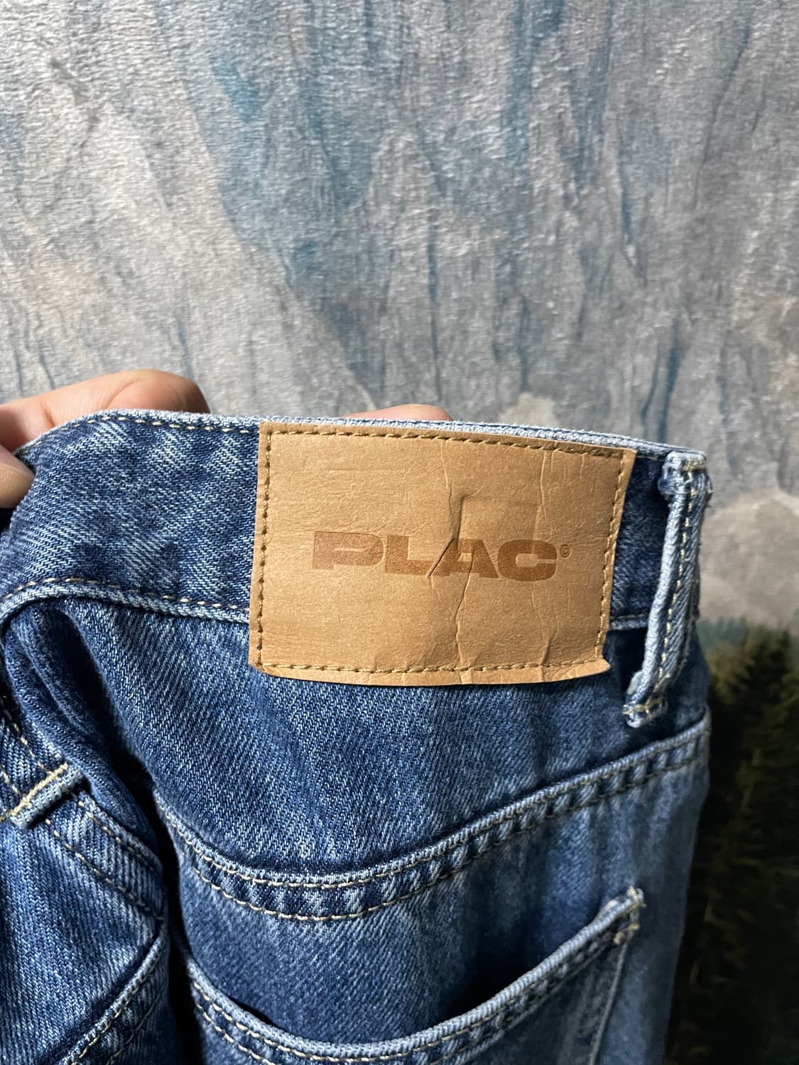 32) PLAC 청바지 스트레이트 세미 와이드 데님 팬츠 상품이미지3