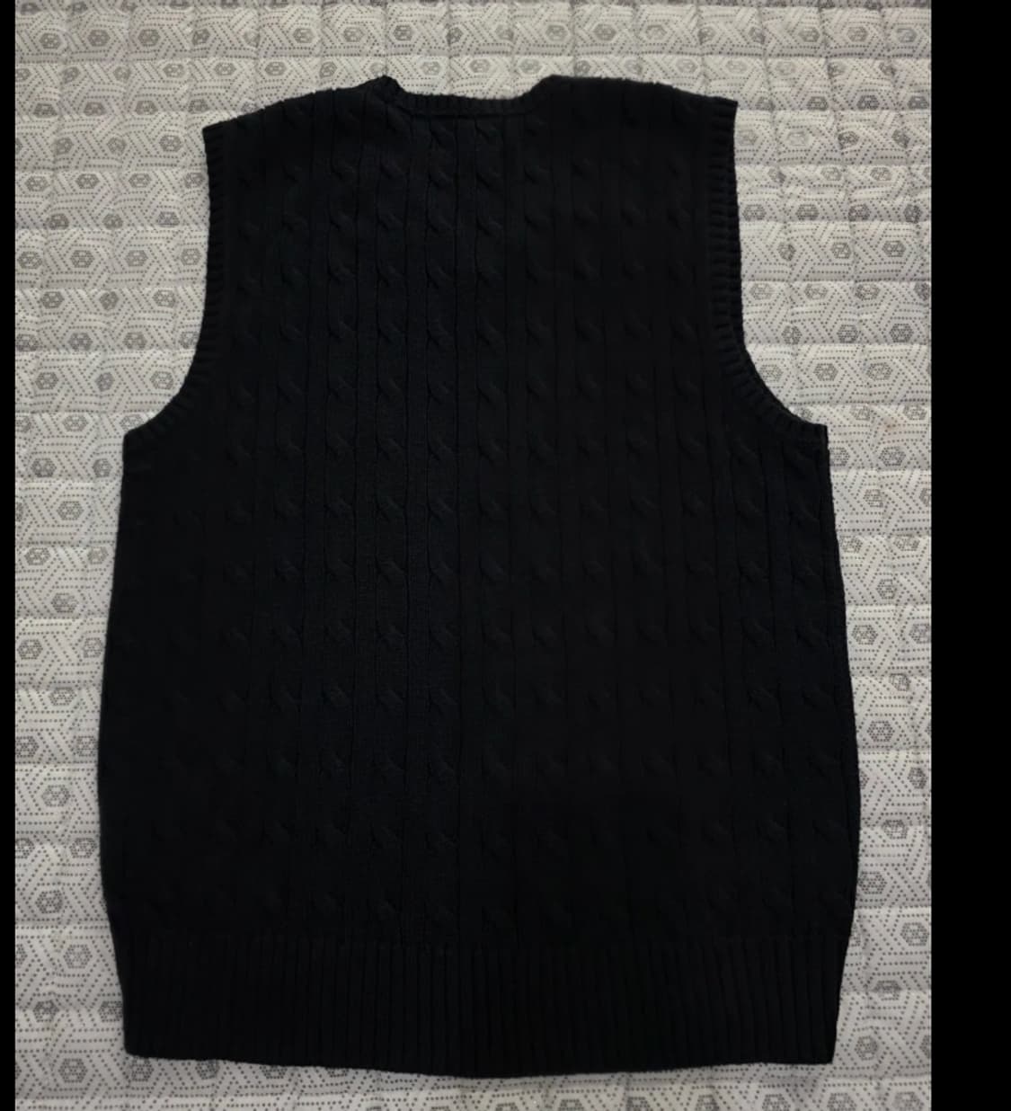 폴로 케이블 V넥 니트 조끼 95 상품이미지4