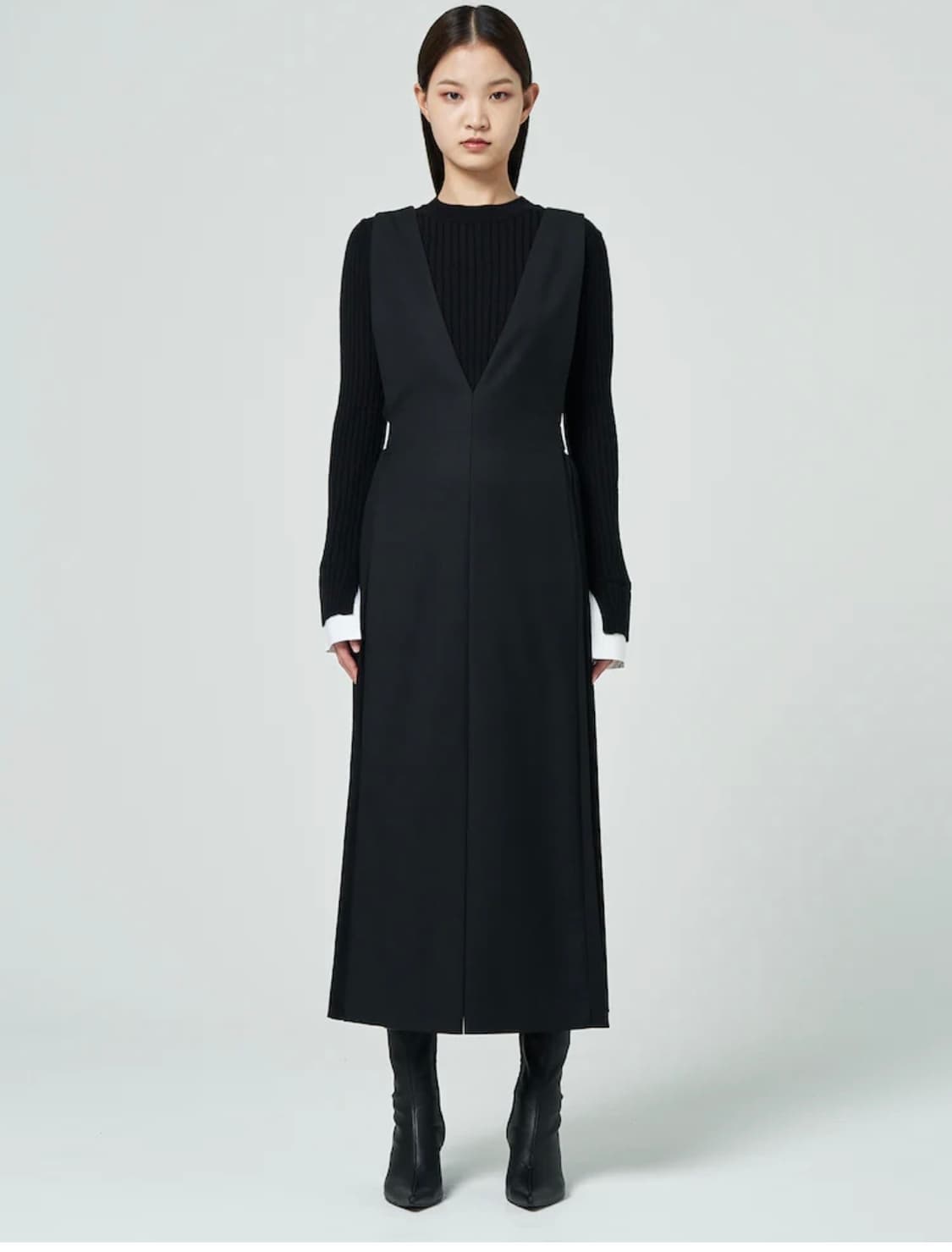 준지여성 junn.j 시그니처 브이넥 원피스 36 상품이미지1