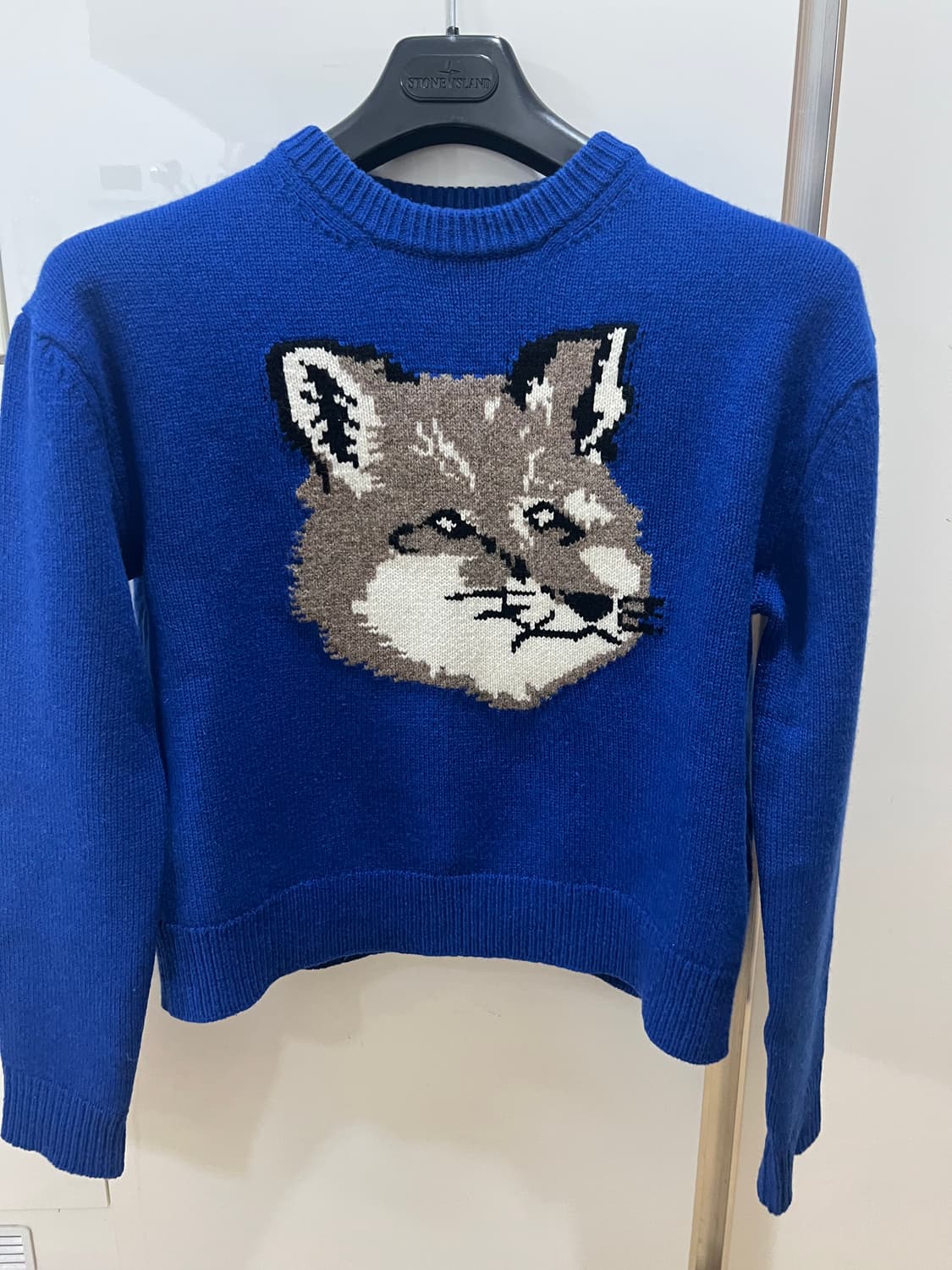 메종키츠네 빅폭스 로얄블루 니트 S (새상품급) 상품이미지1