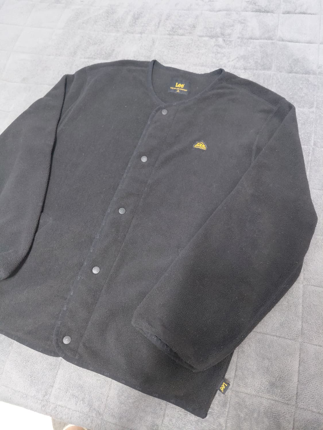 Lee 리 폴라플리스 스냅 가디건 블랙 M 상품이미지2