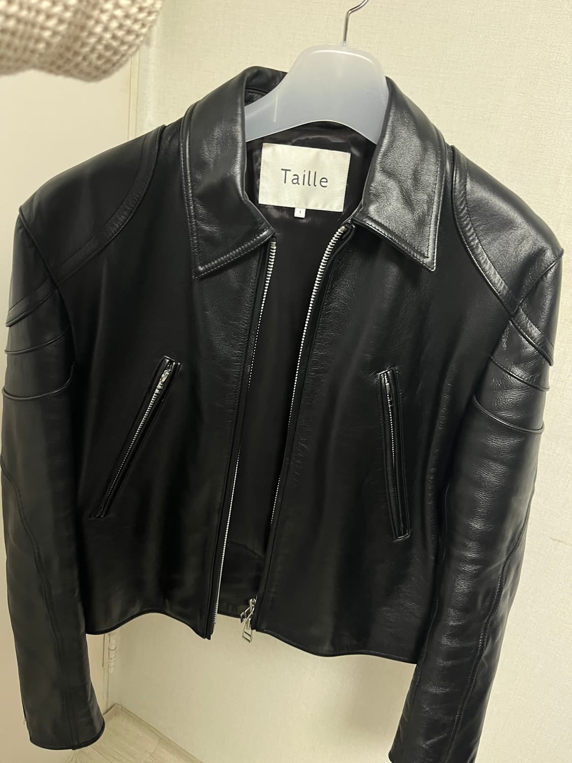 타일레 24ss 카우하이드 레더 바이커 자켓 (1) 상품이미지2