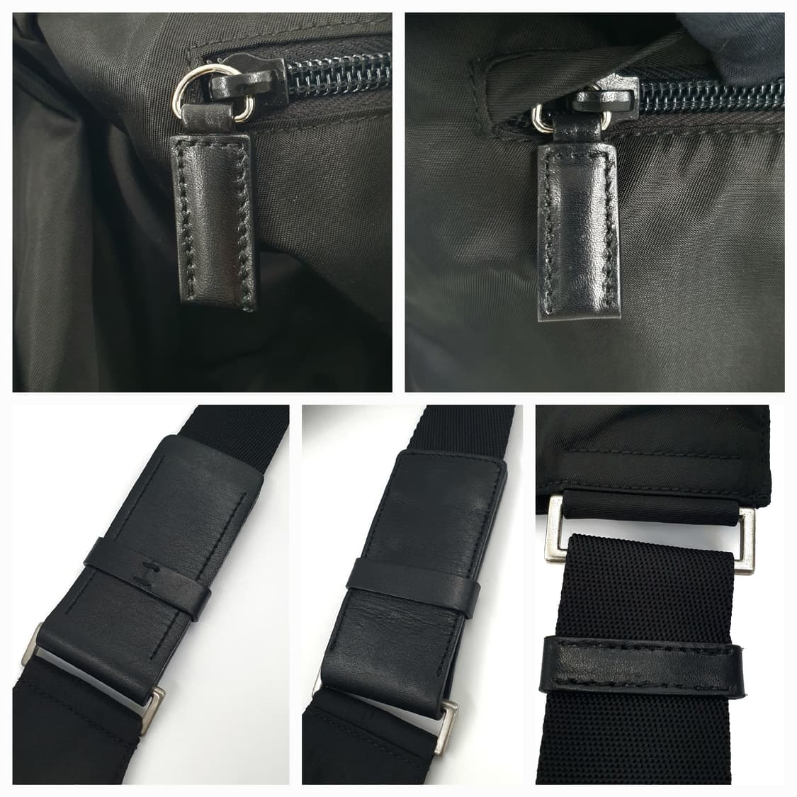 프라다 리나일론 블랙 숄더백 크로스백 남여공용 상품이미지6