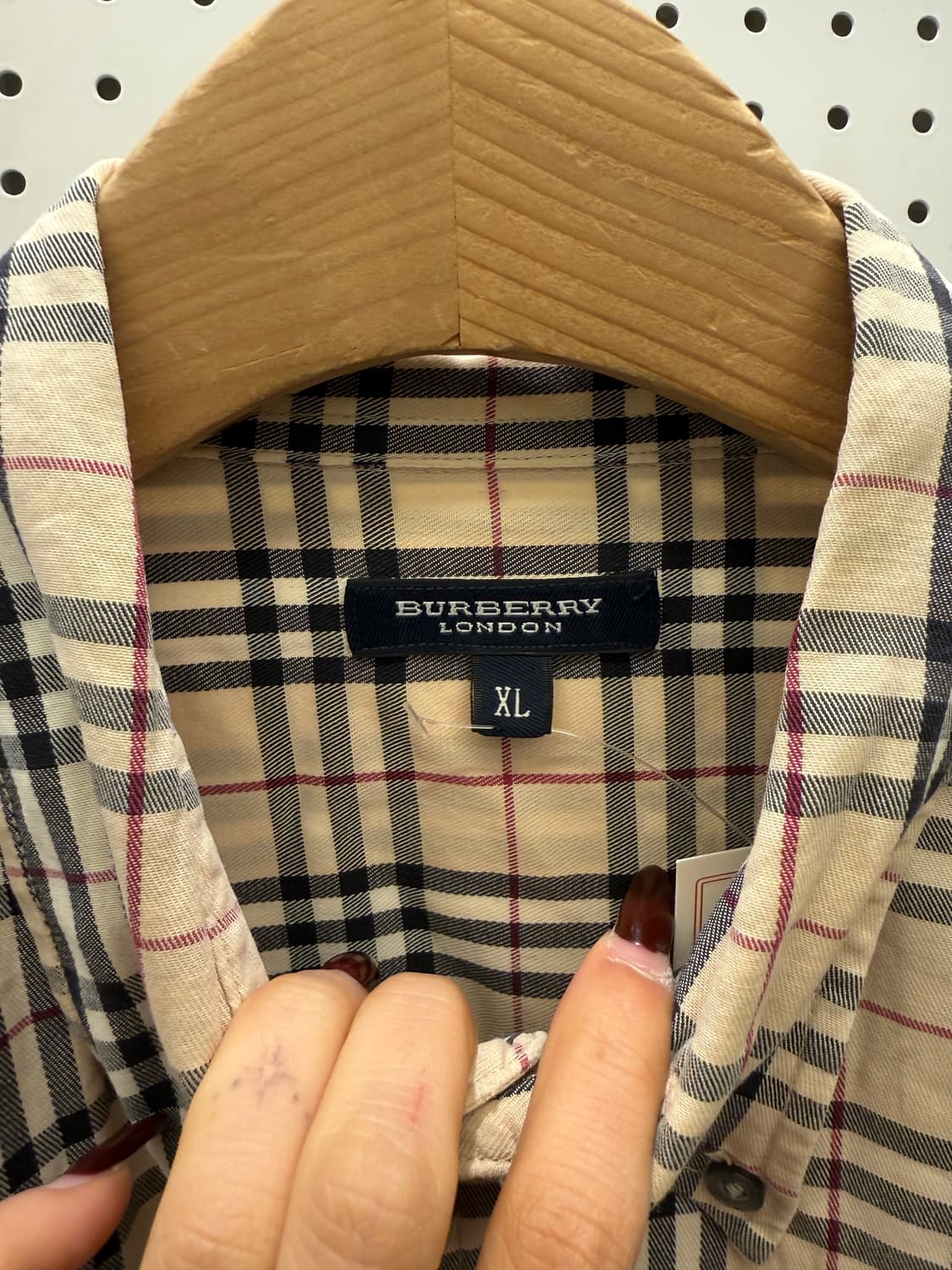 버버리 베이지 체크 패턴 노바 셔츠 U1716 상품이미지5