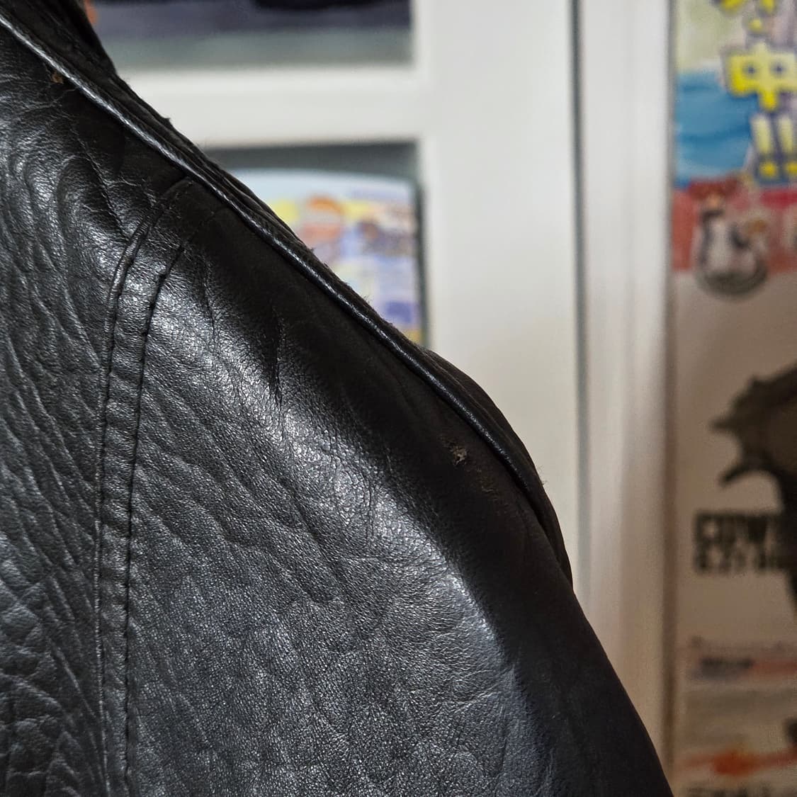 빈티지 양가죽 포켓 버클 봄버 자켓 상품이미지8