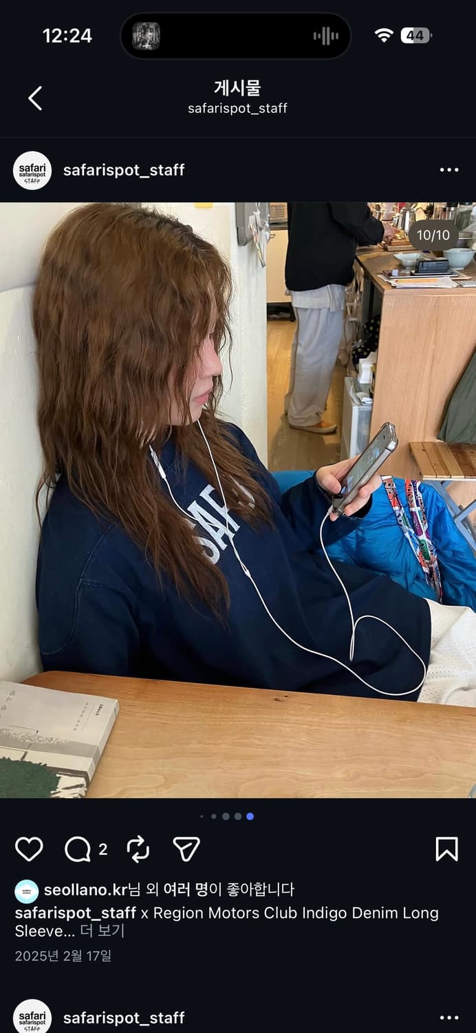 사파리스팟 1/2 레기온 모터스 클럽 인디고 데님 롱슬리브 상품이미지3