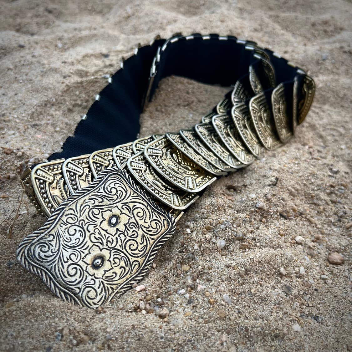 에스닉 메탈 플레이트 벨트 상품이미지2