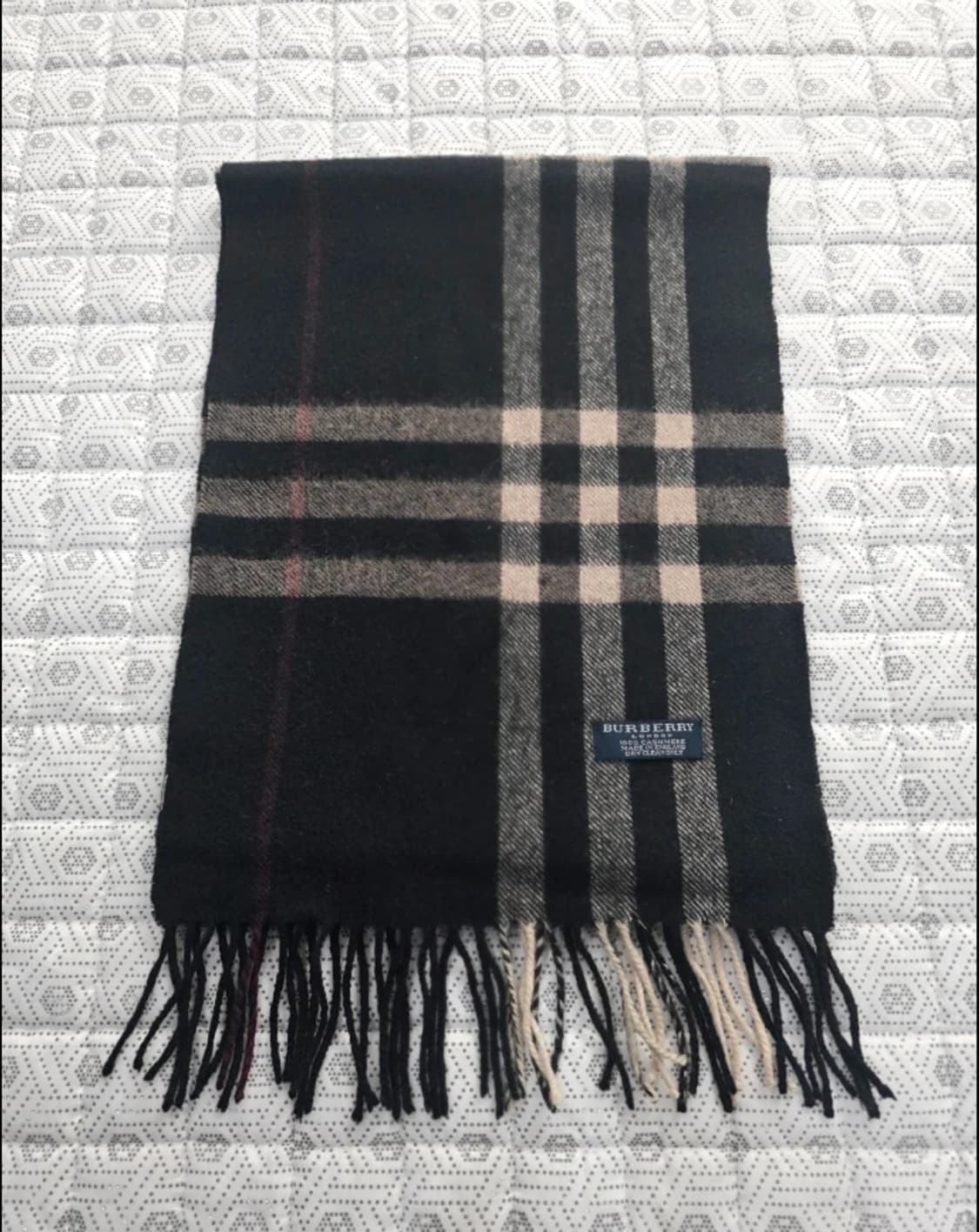 버버리 체크 캐시미어 머플러 상품이미지4