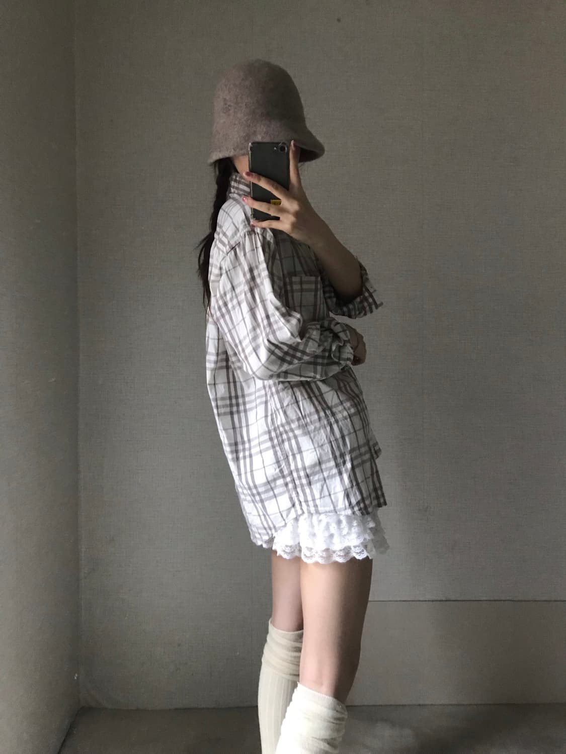 버버리런던라벨 체크셔츠 상품이미지3