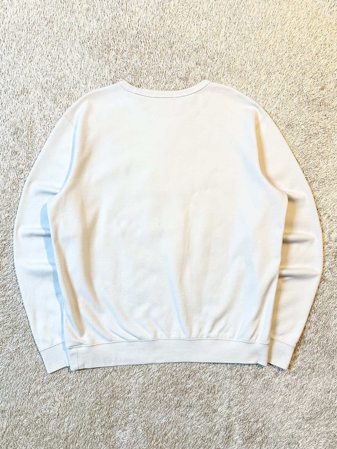 폴로 랄프로렌 신형 QR 블랙포니 플리스 맨투맨 화이트 상품이미지3