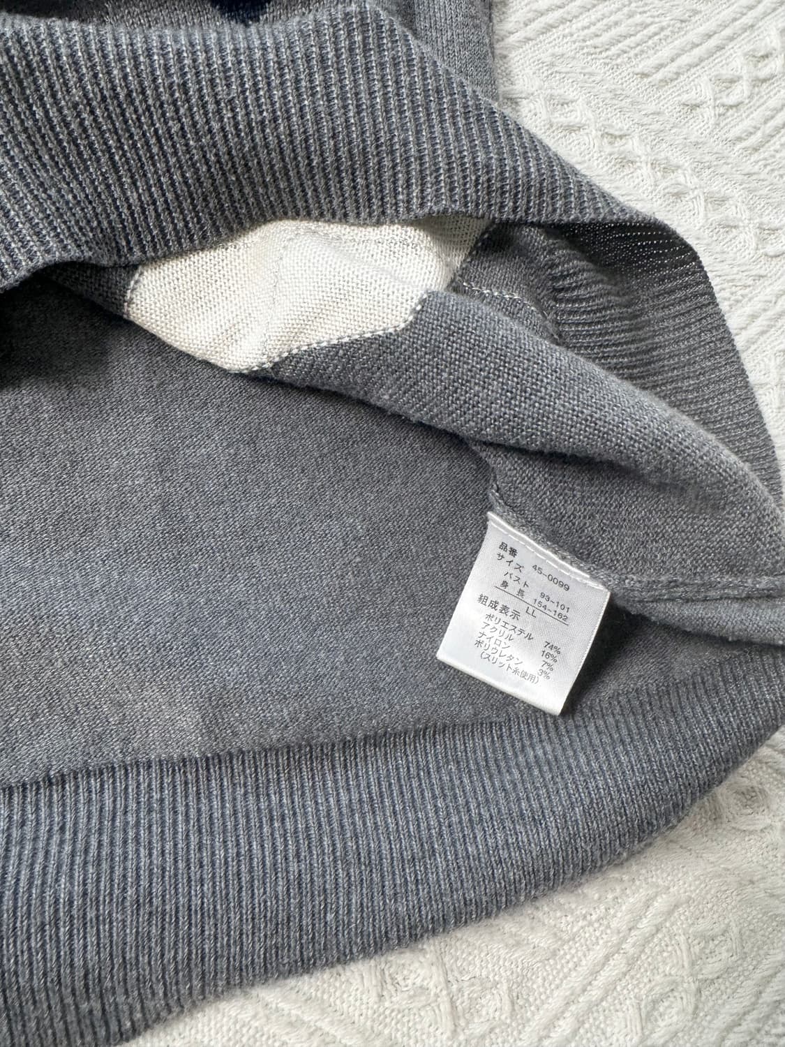 아가일 하프 슬리브 니트 상품이미지9