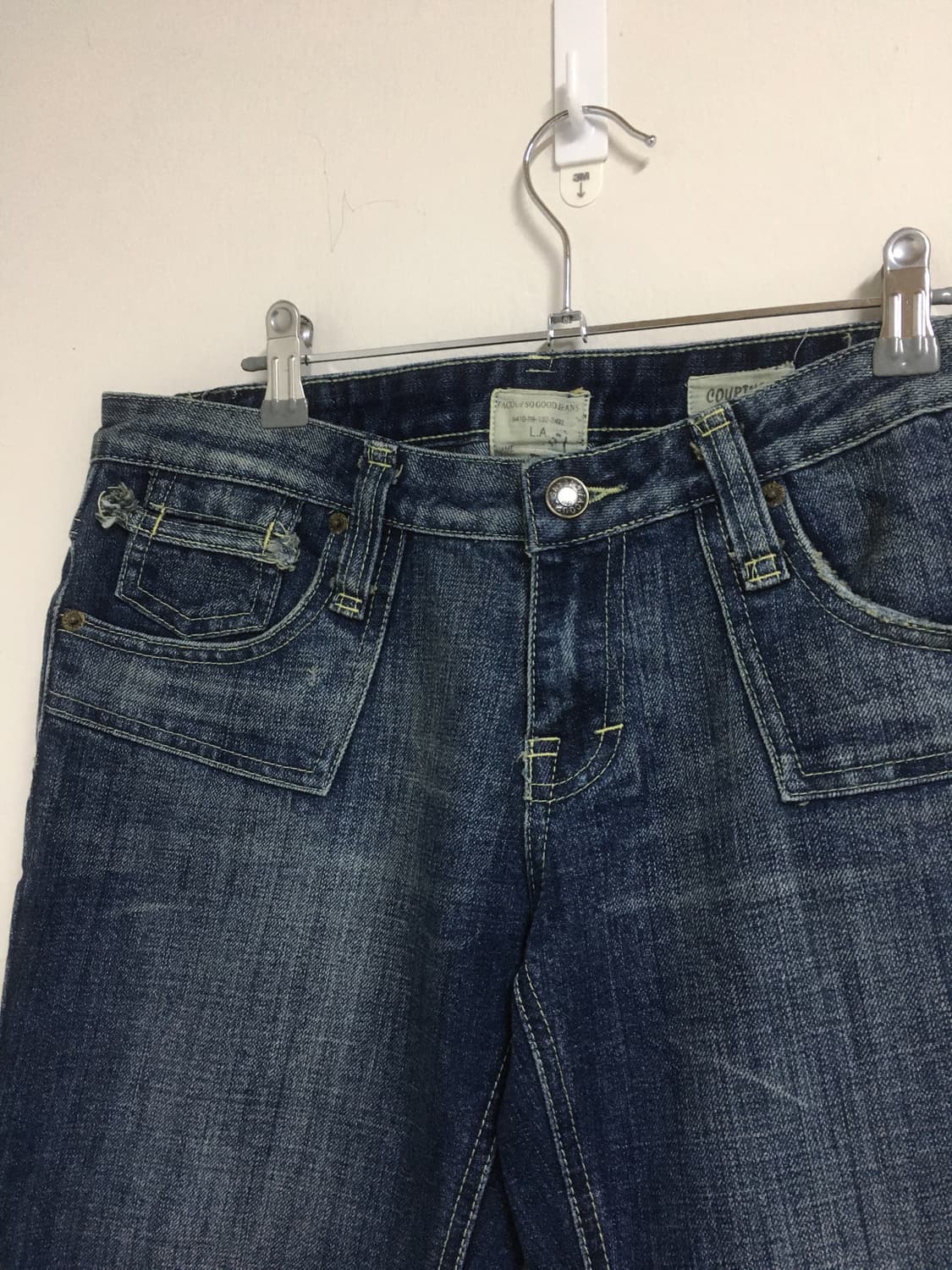 도트 로우라이즈 카프리팬츠 7부팬츠 상품이미지2